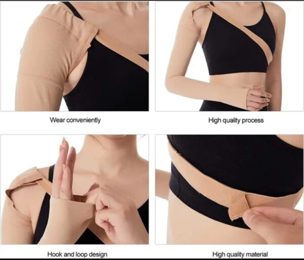 Post Mastectomy Lymph Care Compression Arm Sleeves - Image 2